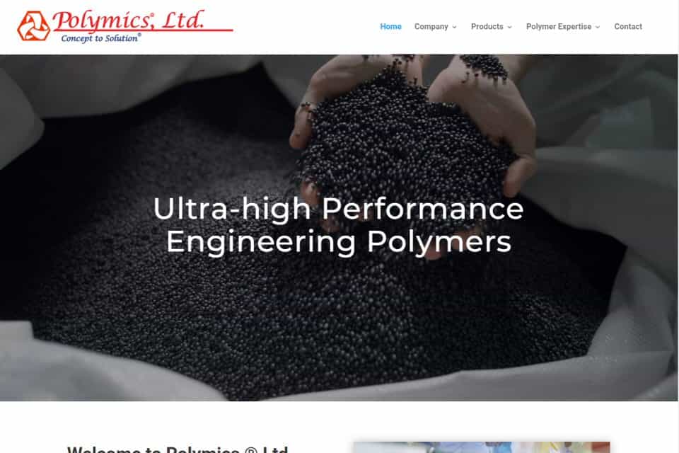 Polymics,® Ltd. is the world’s premier developer and manufacturer of ultra-high performance engineering polymers.